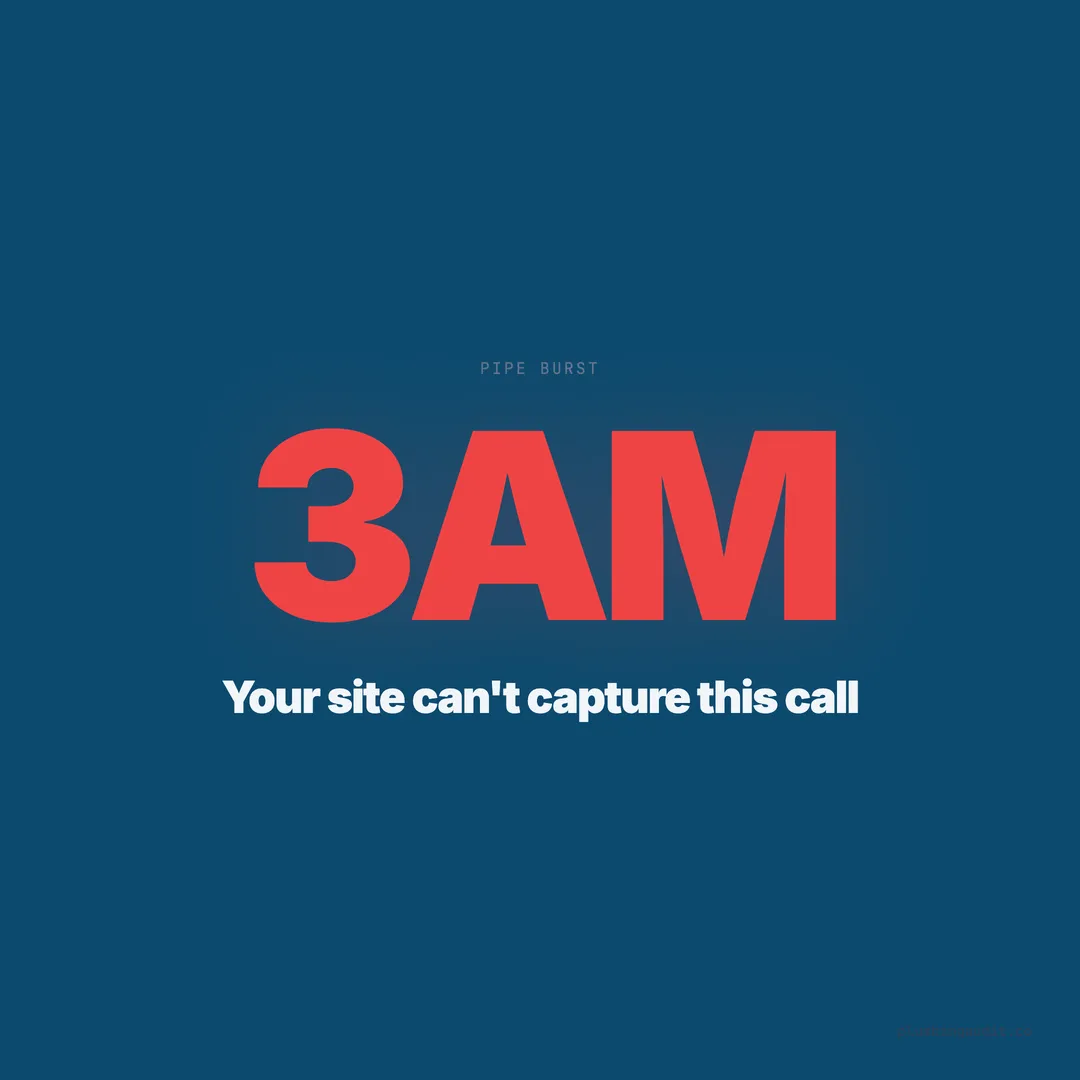 How to Create an Emergency Plumbing Page That Gets the 3AM Call