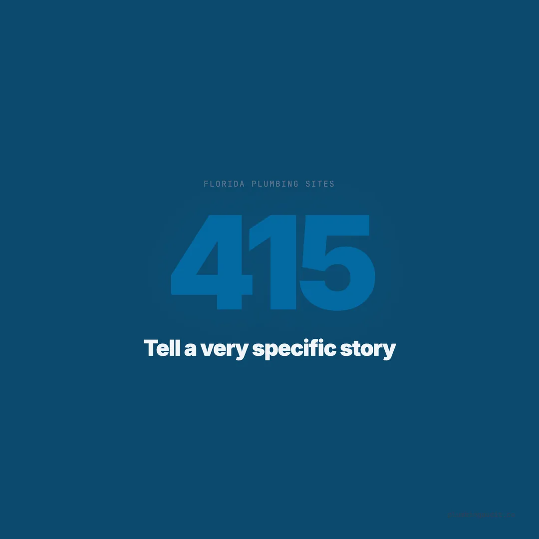 Florida Plumbing Marketing: What 415 Sites Tell Us About the Sunshine State