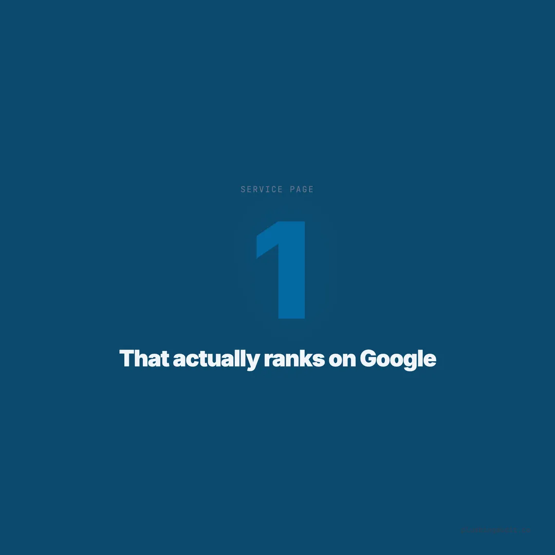 How to Write a Plumbing Service Page That Actually Ranks on Google