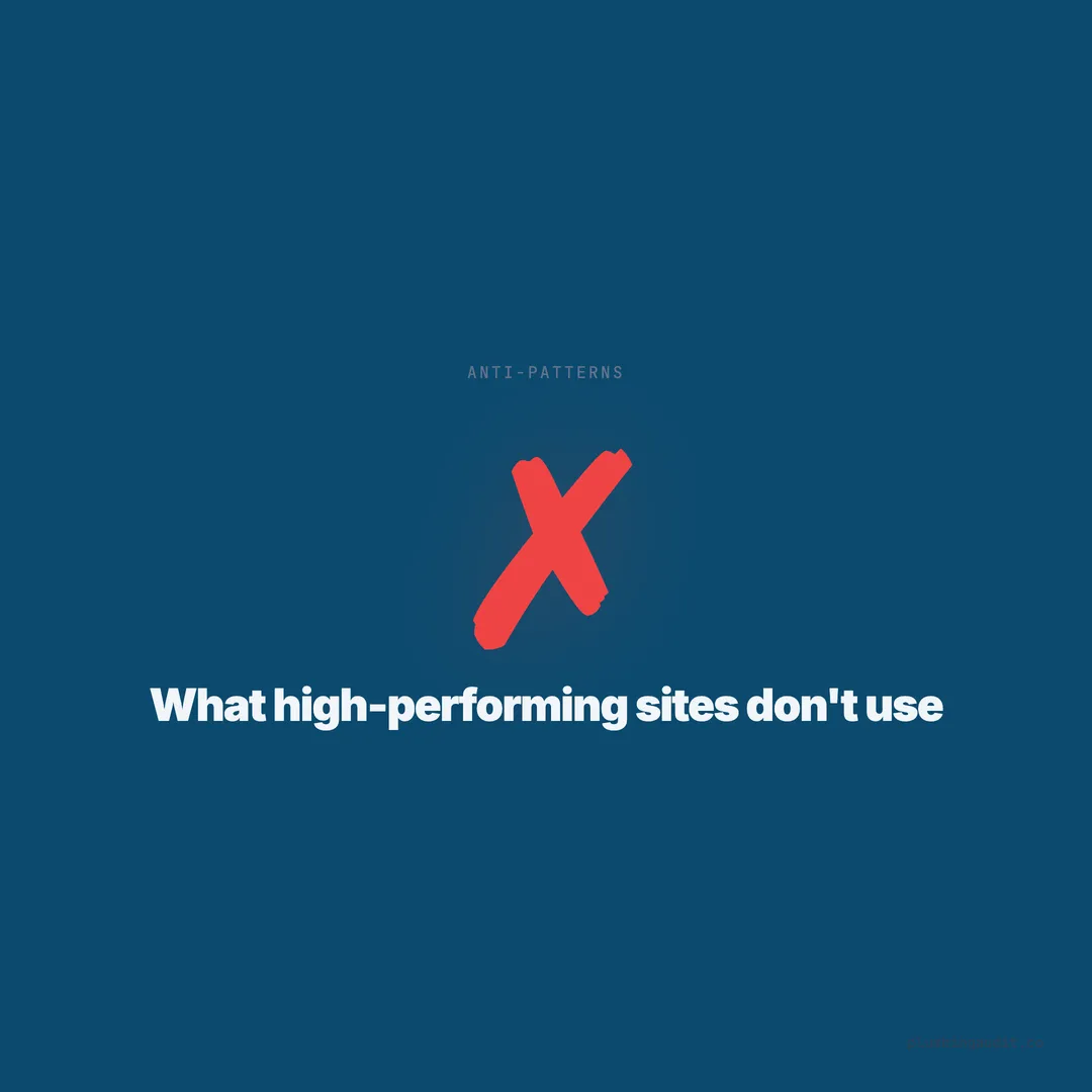 What High-Performing Plumbing Sites Don't Use (Templates, Builders, and Tech That Holds You Back)